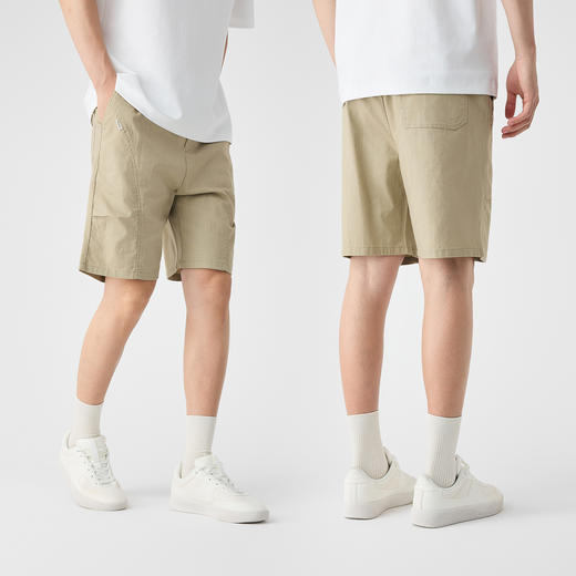 墨麦客棉亚麻休闲五分裤男士2025夏季新款简约宽松直筒薄款短裤男 商品图4