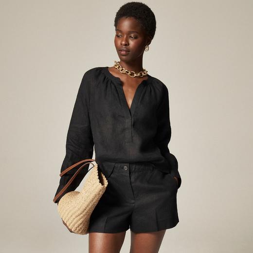 3折！Jcrew 超值亚麻长袖上衣 多色只要￥280直邮到手 商品图10