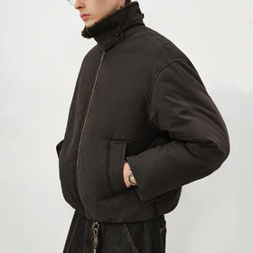 714street美式复古【立领/翻领】夹棉外套男2025冬季防风工装棉服