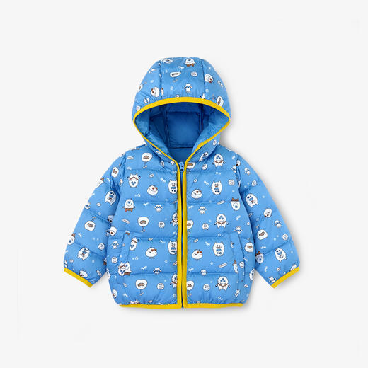 英氏童装儿童羽绒服外穿连帽保暖外套秋冬轻薄YRWGJ30386A YRWGJ30387A 商品图0