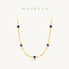 Manreya玛芮雅“金棕星络”虎眼石珍珠项链|虎眼石，珍珠，铜镀金 商品缩略图0