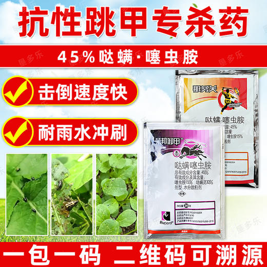 跳甲专杀药剂哒螨灵噻虫胺抗性黄条跳甲专用杀虫剂高含量农用正品 商品图1