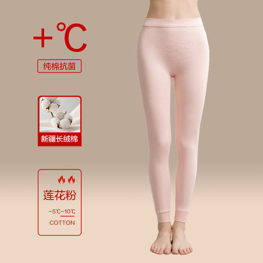 【雅鹿秋裤女士保暖裤】纯棉薄款修身 秋冬内穿打底裤女款 棉毛衬裤全棉多款颜色可选 商品图6