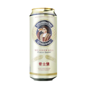 【超市】爱士堡小麦啤酒500ml