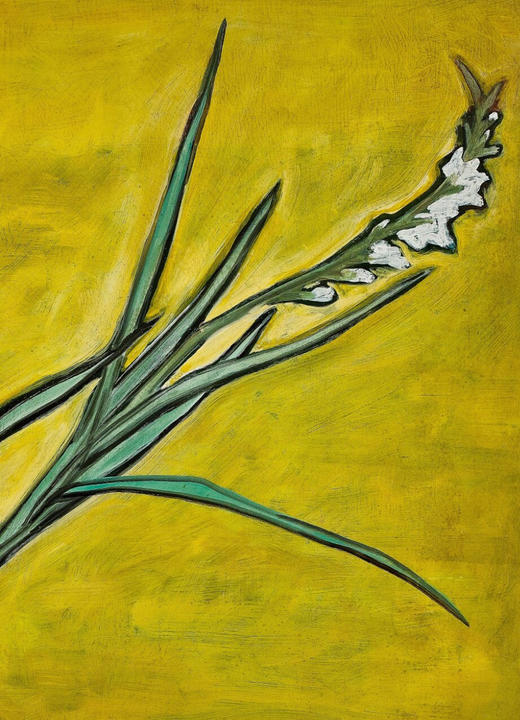 独角鹿西洋古董2017年中国台湾国立历史博物馆授权制作出品著名旅法艺术家常玉创作限量版画作品《花》 商品图5