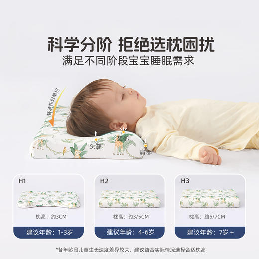 水星家纺儿童硅胶枕头 商品图3