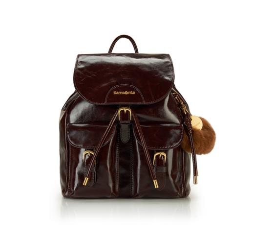 新秀丽LUMINA系列牛皮革时尚女士翻盖双肩包NY4*003 商品图0