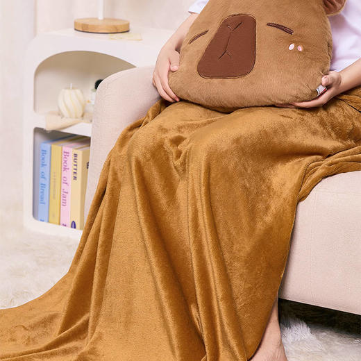 【MDL】卡皮巴拉多功能抱枕毯 商品图2