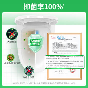 绿伞强力厕洁剂马桶清洁剂洁厕灵花香挂壁免刷洗 500g*2瓶 /家庭清洁/纸品 /家庭环境清洁 /洁厕灵 商品图2