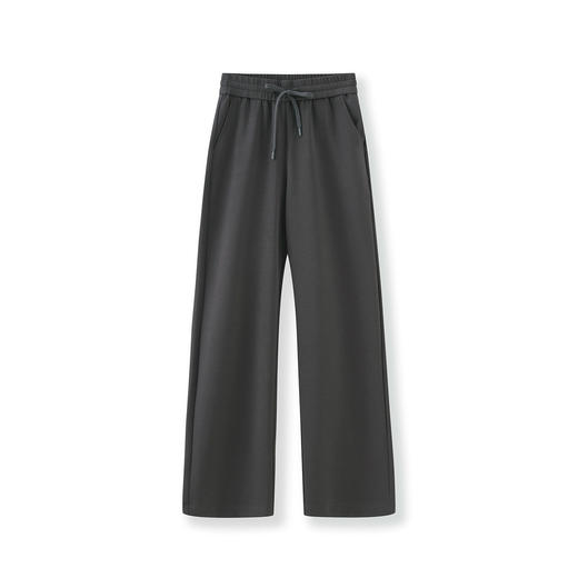 「高货wl」全新升级【铂金会员220/天猫289/差价69】(05912)洛诗琳松弛慵懒风休闲裤2025秋季系带抽绳显瘦直筒阔腿裤 商品图4