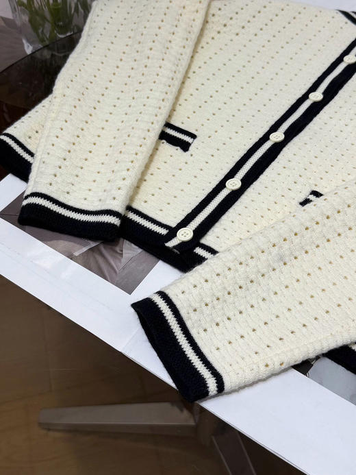 【开放日忙 秒杀价已调 直接拍】返场 小禾香风 白月光 镂空撞色针织 外套 开衫 温柔减龄款 可儿自留款 好温柔 好温暖 商品图12