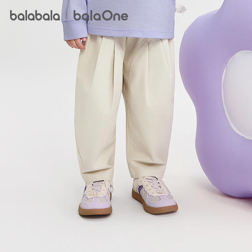 巴拉巴拉balaOne宝宝长裤纯棉裤子女童2025秋新款休闲裤甜美时尚★ 商品图2