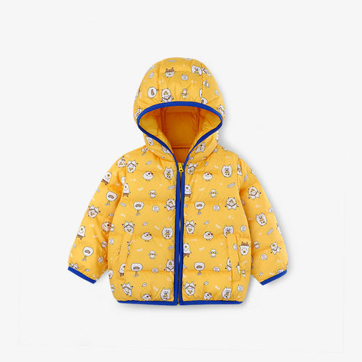 英氏童装儿童羽绒服外穿连帽保暖外套秋冬轻薄YRWGJ30386A YRWGJ30387A 商品图1