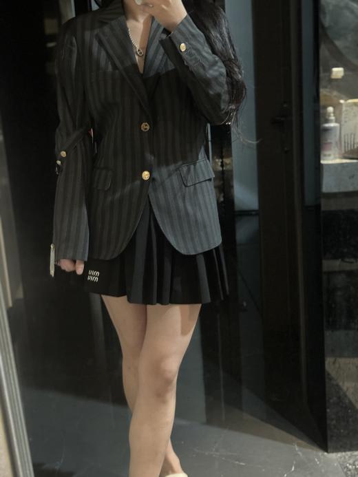 T&B袖箍条纹羊毛西装外套 商品图10