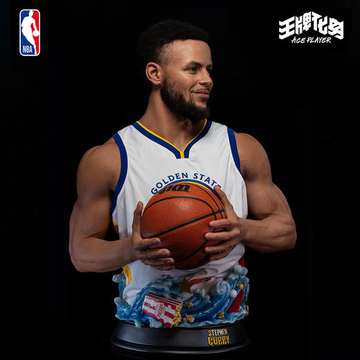 王牌化身 NBA库里正版半身像蜡像级手办摆件潮玩高档收藏模型（2026年第2季度发货） 商品图2