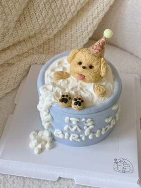 泡澡洗澡立体小动物蛋糕-低糖处理无添加