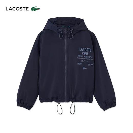 【6折】5楼LACOSTE法国鳄鱼女装25夏季新款休闲宽松连帽夹克外套|BF2449-98-166 吊牌价2490 折后价1494 商品图1