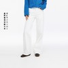 oneup中腰斜纹宽松直筒牛仔裤 商品缩略图0
