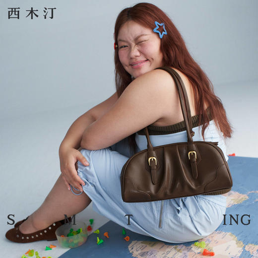 【种草好物馆专属】西木汀 远望 波士顿包包女设计感小众手提单肩包小个子法棍包5720 商品图1