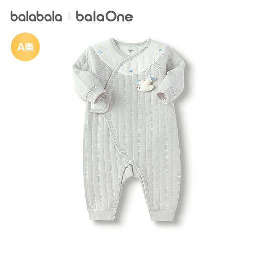 巴拉巴拉balaOne婴儿连体衣宝宝睡衣爬服哈衣2025新款亲肤柔软萌 商品图4