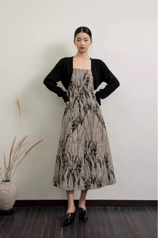 ANSUABEL 国风吊带气质收腰连衣裙 18745 商品图4