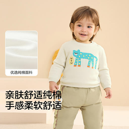 巴拉巴拉宝宝毛衣儿童针织衫男女童2025新款冬装 商品图3