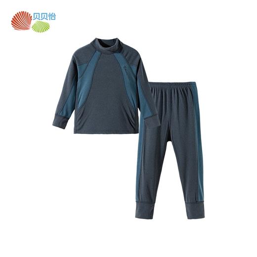 【7A抑菌】秋冬新款男女童双面磨毛短绒保暖内衣家居秋衣裤套装ZB3ET058 商品图4