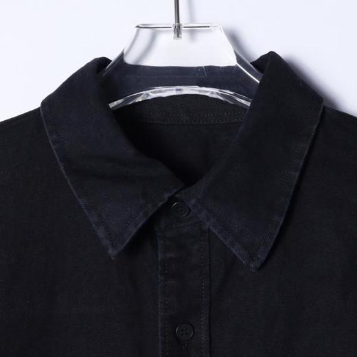 C5022SDSA男士秋冬新款痞帅男装时尚韩版做旧纽扣翻领牛仔长袖衬衫百搭 商品图2