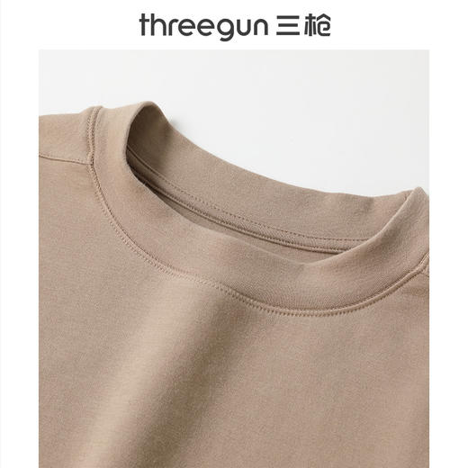 Threegun三枪 热力弹抗菌高支新疆棉圆领女士打底衫-T20084A02 商品图2