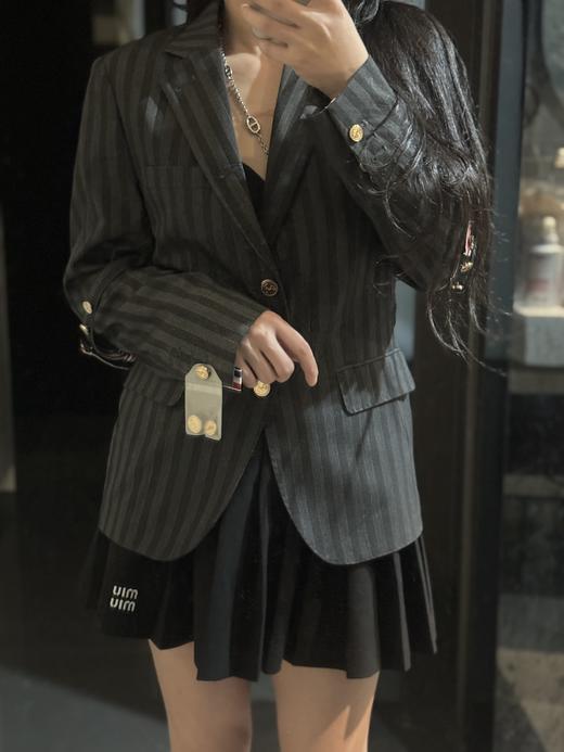 T&B袖箍条纹羊毛西装外套 商品图6