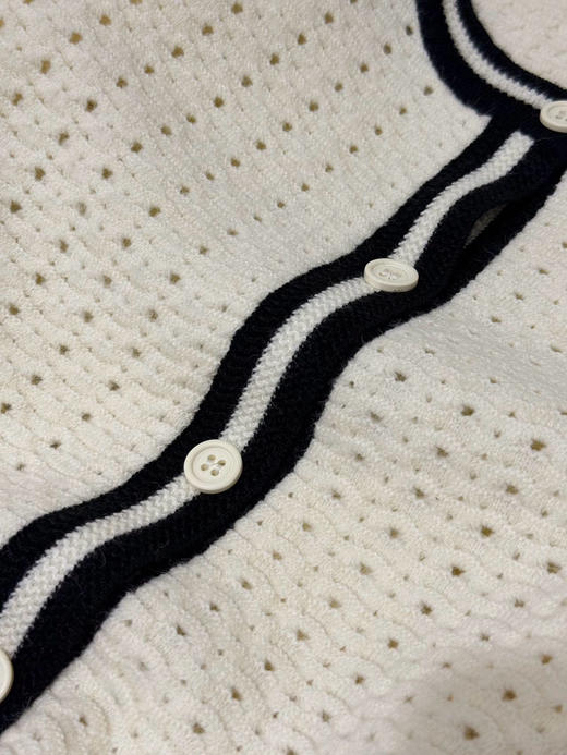 【开放日忙 秒杀价已调 直接拍】返场 小禾香风 白月光 镂空撞色针织 外套 开衫 温柔减龄款 可儿自留款 好温柔 好温暖 商品图10