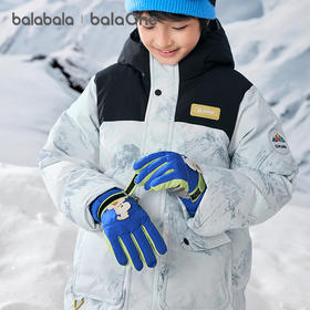 巴拉巴拉balaOne儿童手套男女童滑雪手套加绒保暖2025年新款时尚
