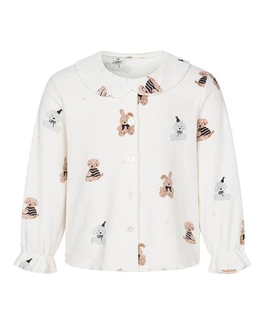 【云粉节】8楼爱慕儿童Aimer Kids女孩绒绒萌宠开衫长袖家居AK141K761，吊牌价359元 商品图4