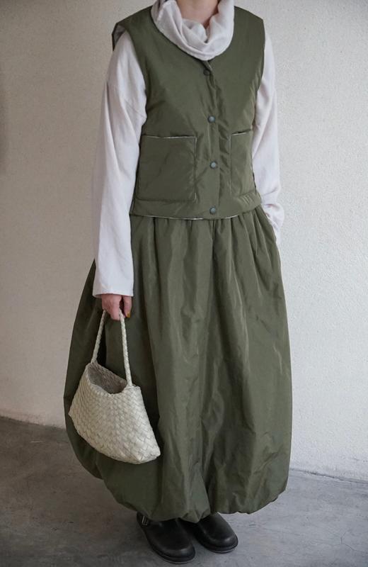 Gauze 轻薄保暖棉服半身裙（2色可选） 商品图3