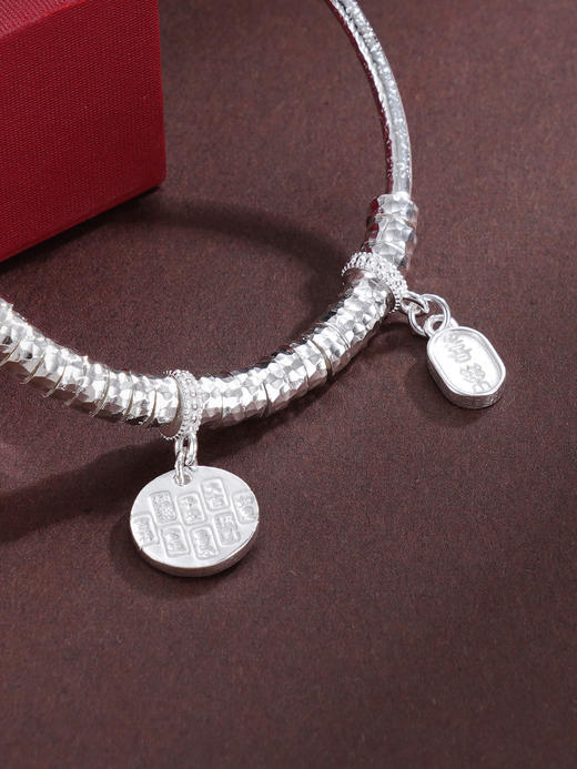 子佩集S999银【招财如意】手镯【TC0501605】纯银蝴蝶结如意吉祥招财纳福2509 商品图3