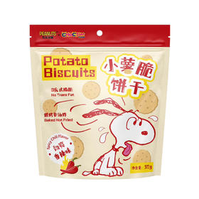 花生漫画史努比小薯脆饼干劲爽香辣味108g