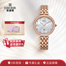 【新品】依波(EBOHR)手表 卡纳系列时尚百搭手表实心钢带机械防水女表5671