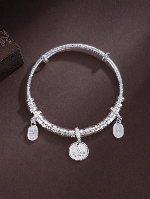 子佩集S999银【招财如意】手镯【TC0501605】纯银蝴蝶结如意吉祥招财纳福2509 商品图4