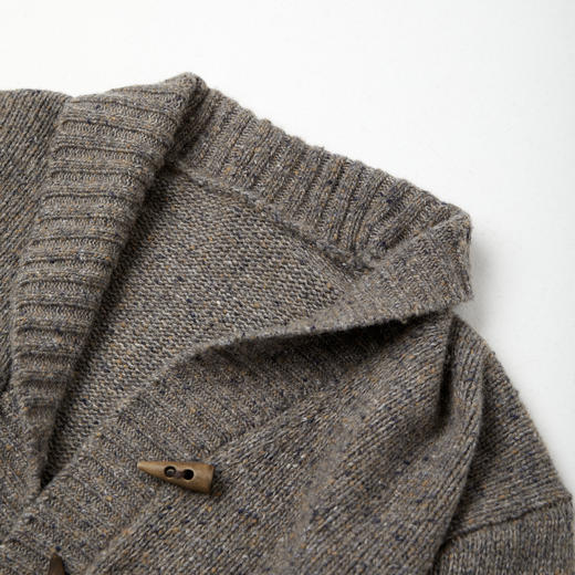 ROMI STUDIO“温暖际遇”羊驼羊毛粗针混纱复古毛衣开衫RWCAST5405 商品图3