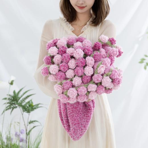 苏苏姐家梦羽玫瑰花束毯线材组合手工编织DIY打发时间送礼物 商品图2
