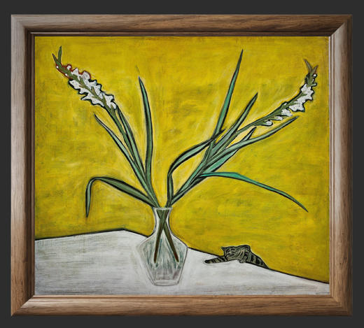 独角鹿西洋古董2017年中国台湾国立历史博物馆授权制作出品著名旅法艺术家常玉创作限量版画作品《花》 商品图1