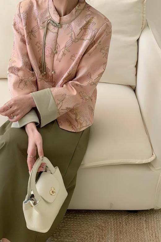 Le Malene 温婉新中式国风提花撞色外套 21238 商品图0