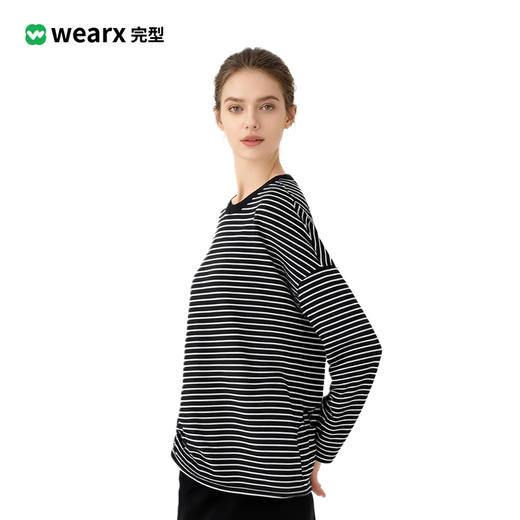 完型-简约百搭条纹T 商品图3