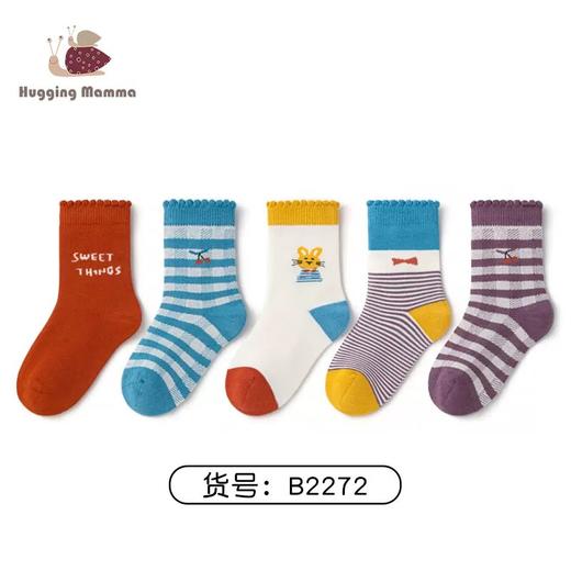 直发【五双装】 终于又等来了斑比的秋冬袜子，闭眼盲拍 商品图1