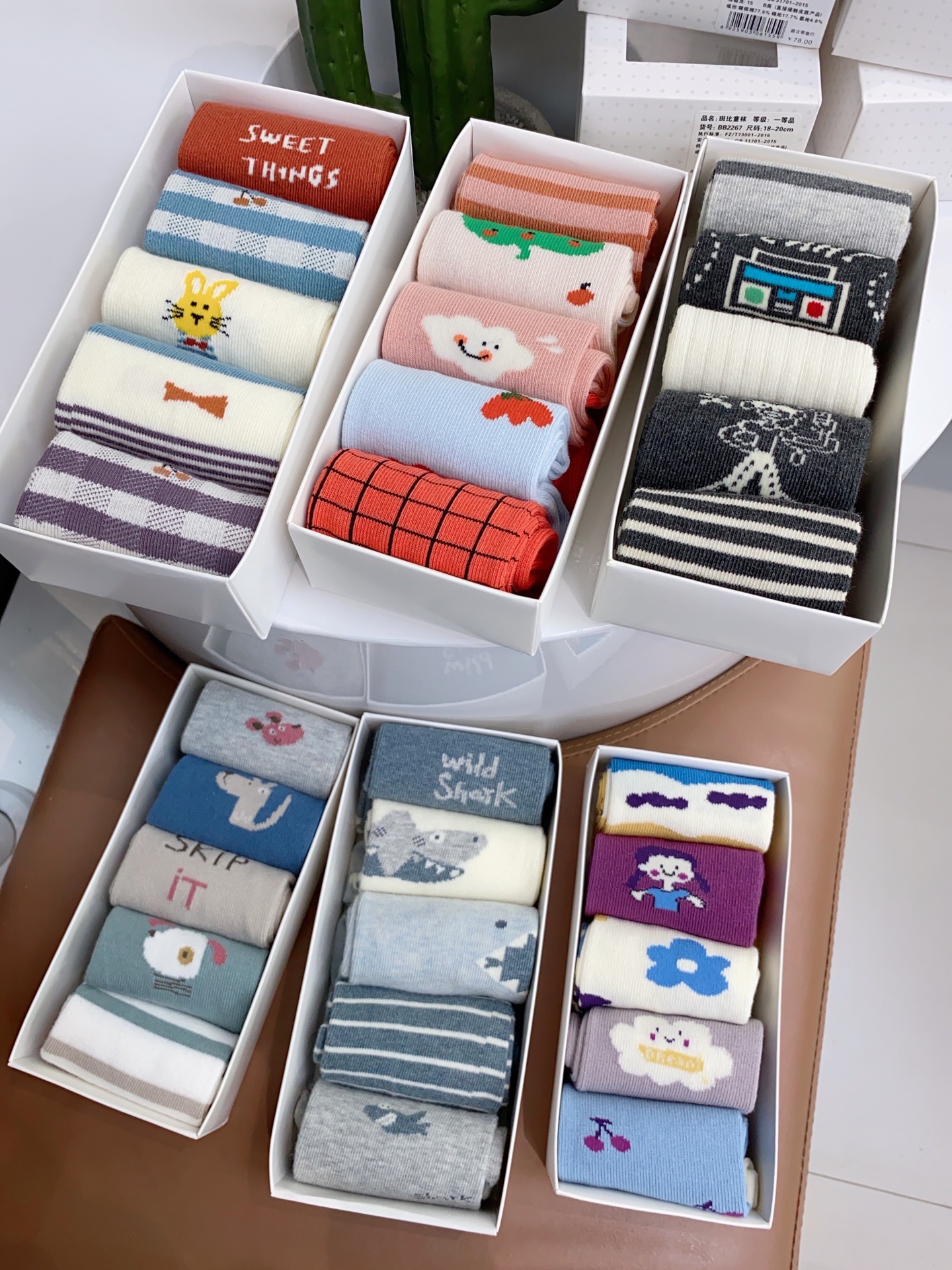 直发【五双装】 终于又等来了斑比的秋冬袜子，闭眼盲拍