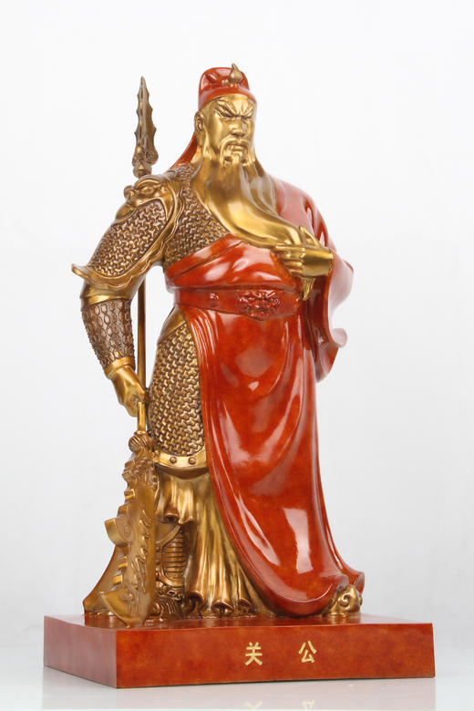 宇达青铜全铜摆件《关公》铜工艺品 关公礼品  家居装饰摆件 商品图1