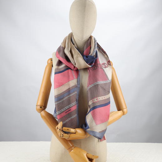 法国品牌renoma(出口韩国）优雅通勤必备桑蚕丝长款围巾轻盈透气四季百搭 商品图8