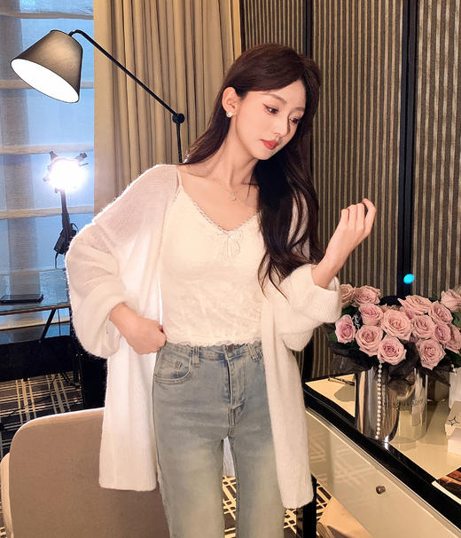 张心子【搭配王者】百搭打底蕾丝美背吊带背心 U2510039 商品图2