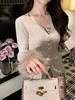 张心子【迷雾花园】秋冬纯欲仙气羽毛袖针织衫上衣 U2510054 商品缩略图5