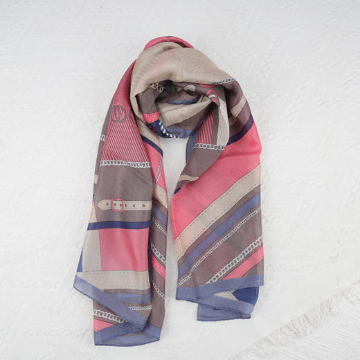 法国品牌renoma(出口韩国）优雅通勤必备桑蚕丝长款围巾轻盈透气四季百搭 商品图10